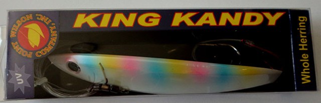 brightly colored fishing lure